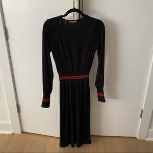 Zara midi dress (s, black)